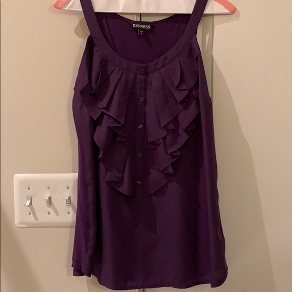 Express ruffle front tank top - Picture 1 of 4